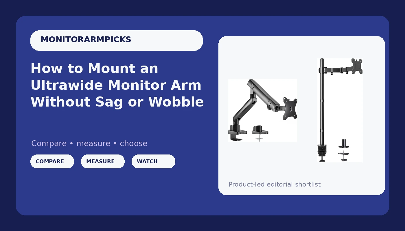 How to Mount an Ultrawide Monitor Arm Without Sag or Wobble
