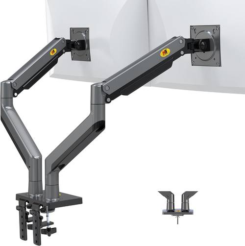 NB North Bayou Dual Monitor Arm Ultra Wide Full Motion Swivel Monitor Mount for 22''-32'' Monitors Load Capacity from 4.4 to 26.4lbs for Each Arm Height Adjustable Monitor Stand G35