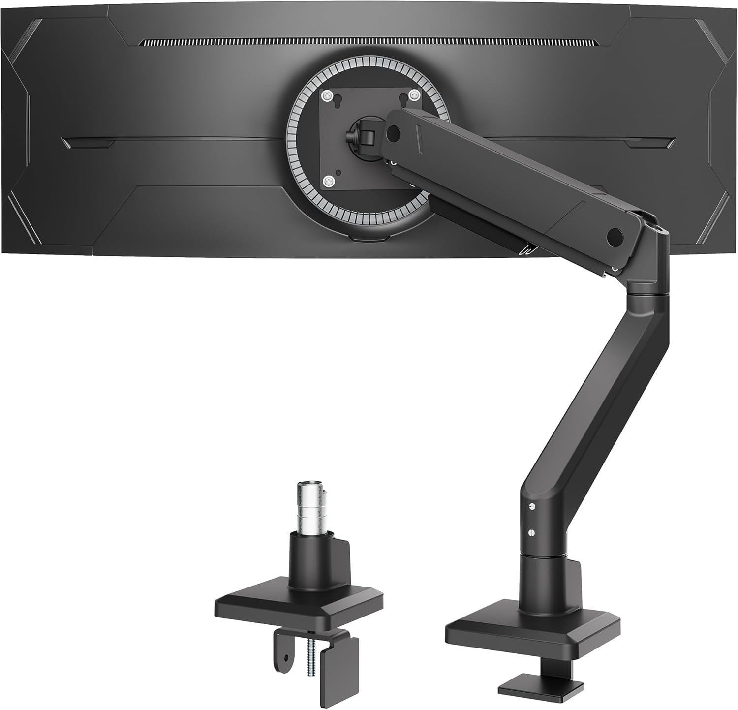 monTEK Single Monitor Arm for Max 45 Inch Ultrawide Screens, Holds 35 Lbs
